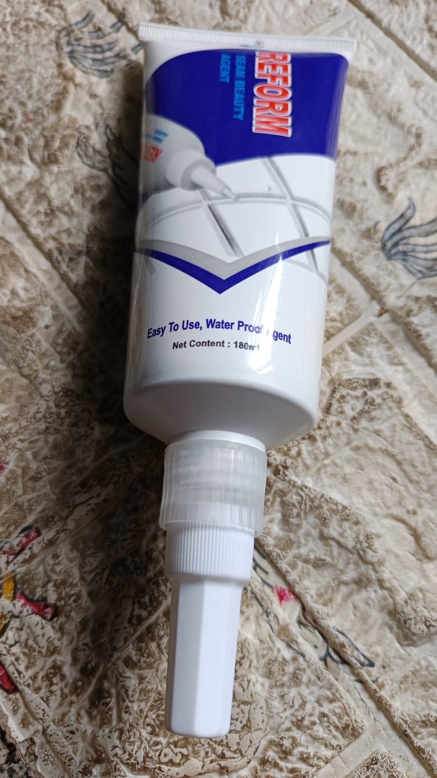 Waterproof Tile Gap Filler for Grout & Crack Repair for Home & Bathroom (180 ML)