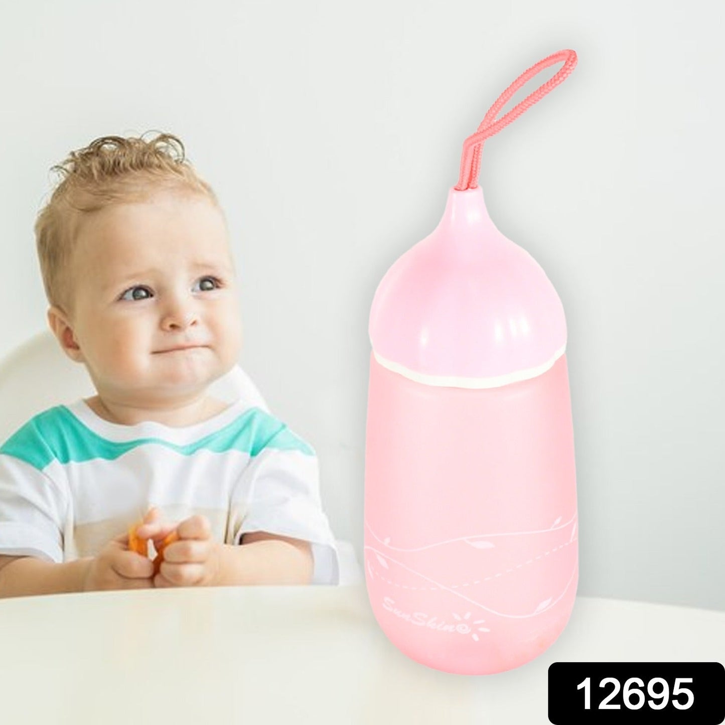 Unique Shape Premium Plastic water bottle With Dori  (1 Pc / 550 ML)