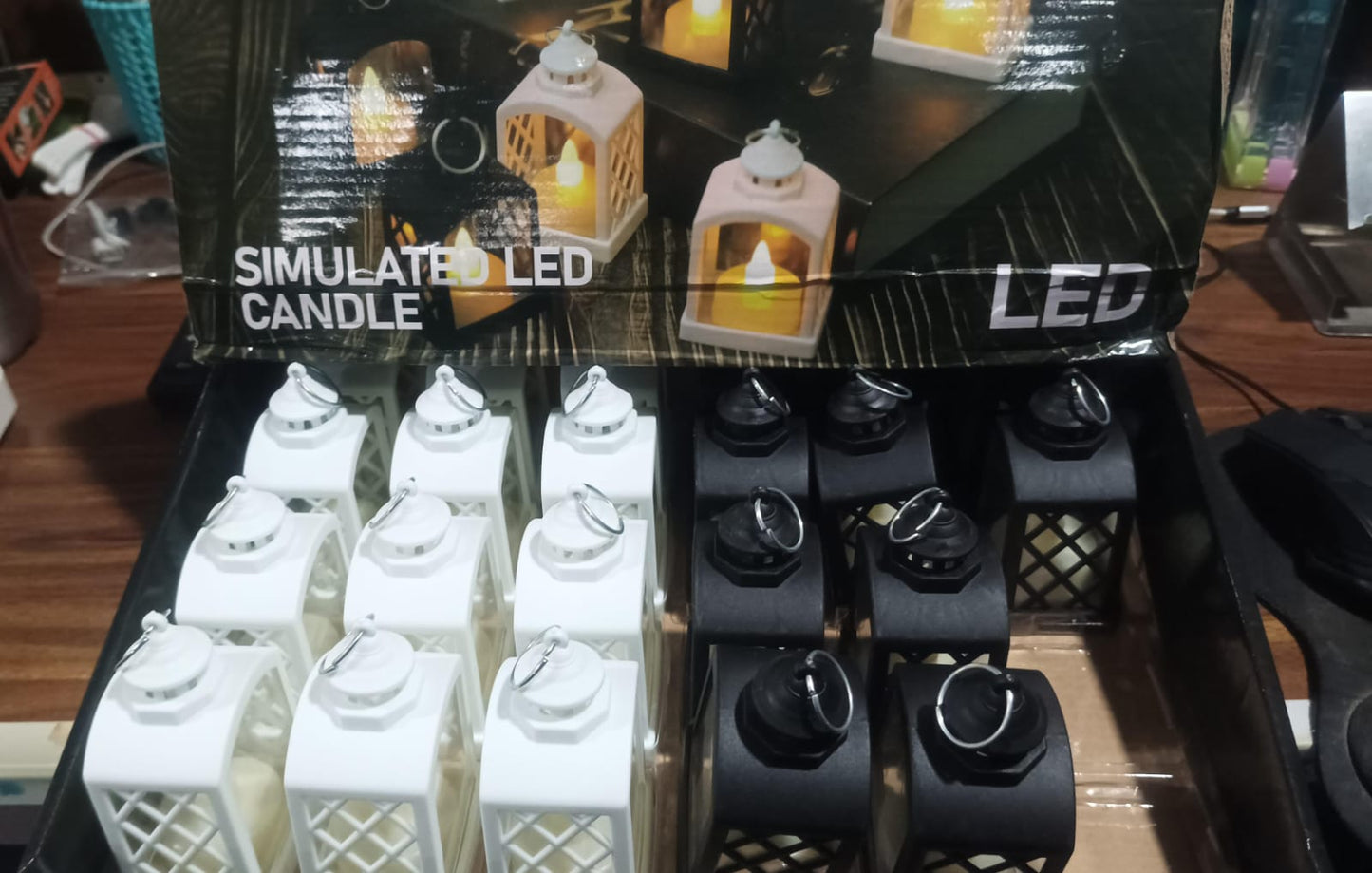 Smokeless Led Light Lantern Lamp, Diwali (24 Pcs Set)