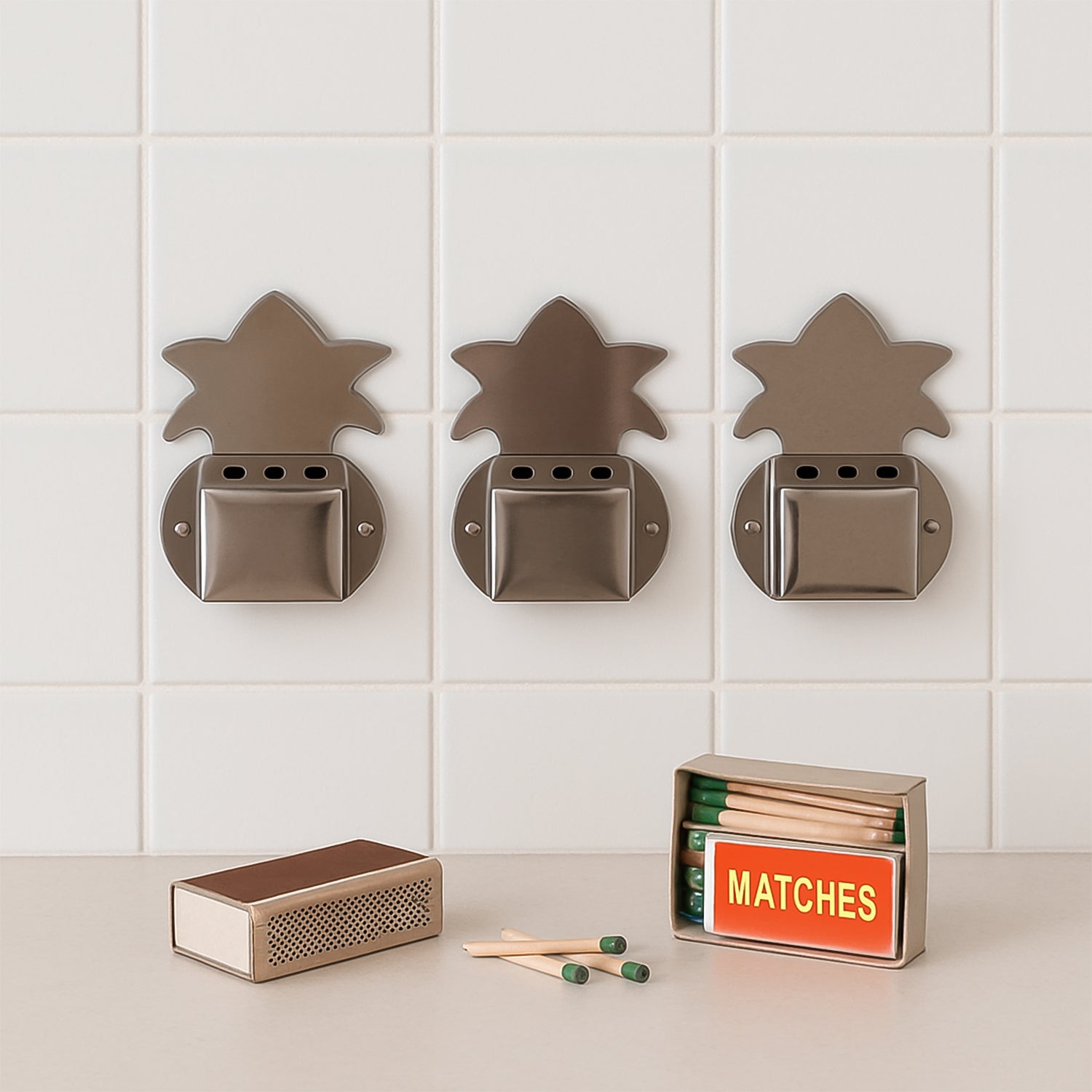 Wall-Fixed Metal Incense Holder 
