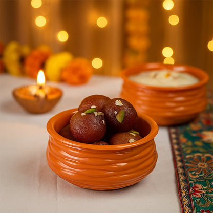 Classic Terracotta-Style Multipurpose Bowl (1 Pc)