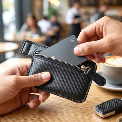 Adhesive Card Phone Holder with Zipper – Versatile Wallet Case (1 Pc / Mix Color)